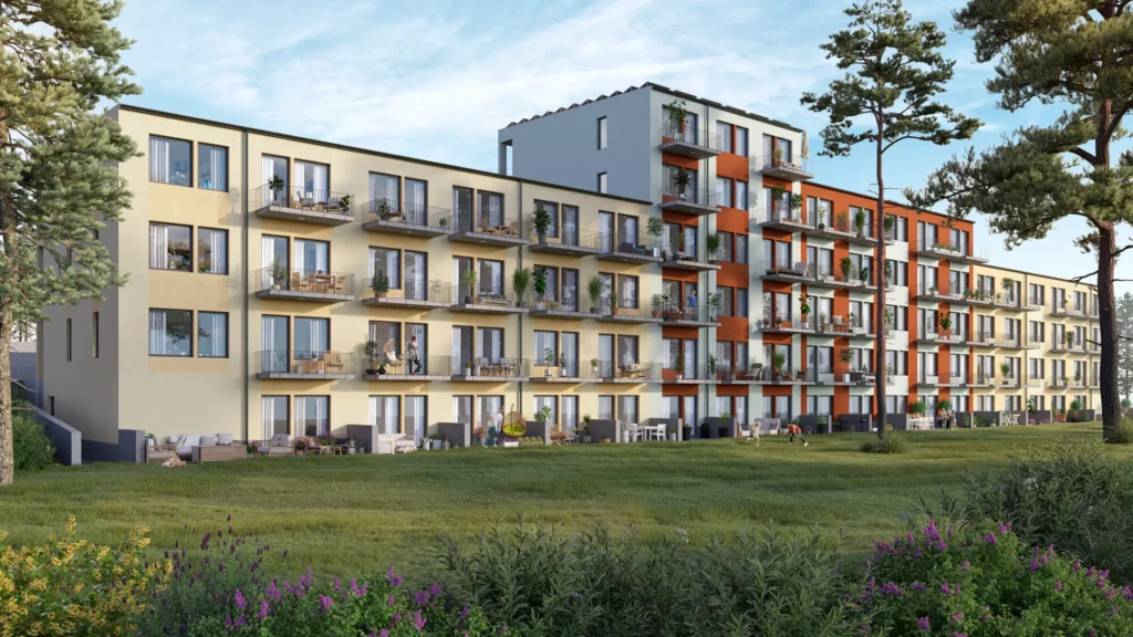 Image of apartment buildings in Örnsköldsvik