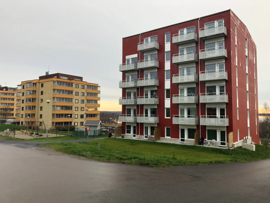 Image of apartment buildings in Timrå